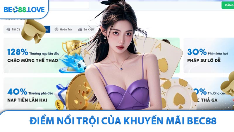 Những ưu điểm nổi trội của khuyến mãi Bec88